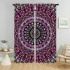 Partition Trippy Vibrant Mandalas Curtains for Living Room Curtain Shades Tulle for Bedroom Home Interior Curtains 2 Pieces