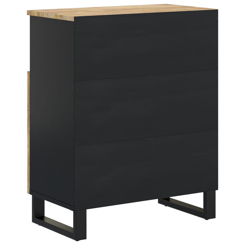 Sideboard with 2 Doors 60x33x75 cm Solid Mango Wood