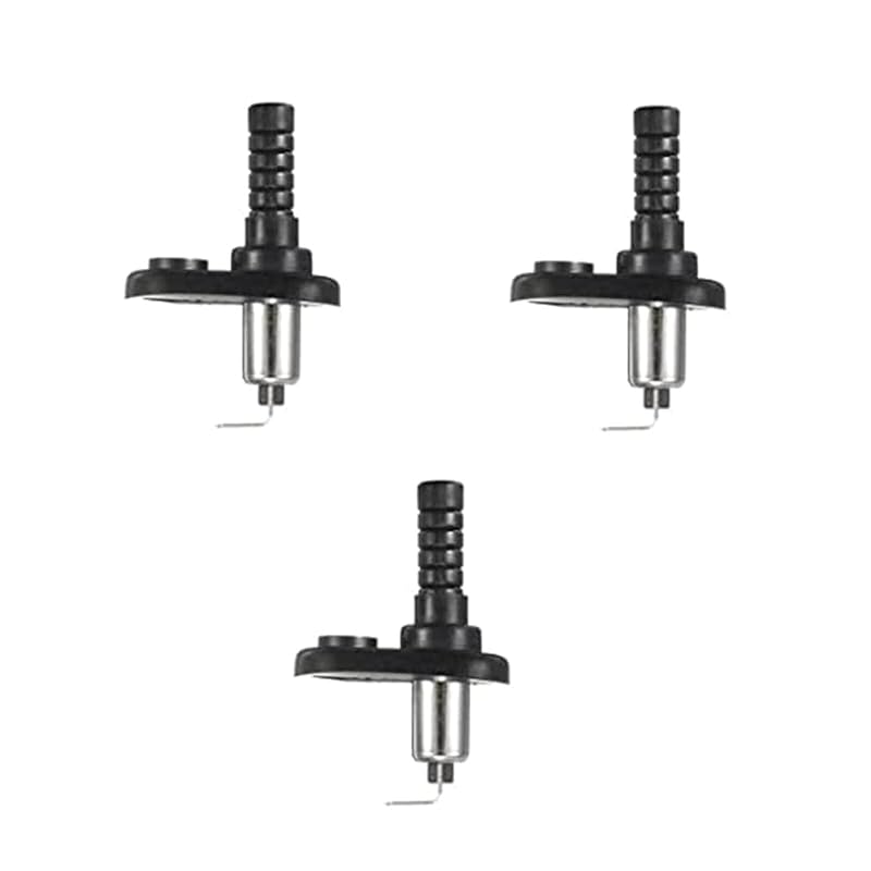 Hood Mount Pin Switch Door Jamb Alarm Flange Light Hood Universal Adjustable Car Truck Boat Momentary Nickel Plated with Rubber Boot 20A 12Vdc 3 Pcs 3PCS