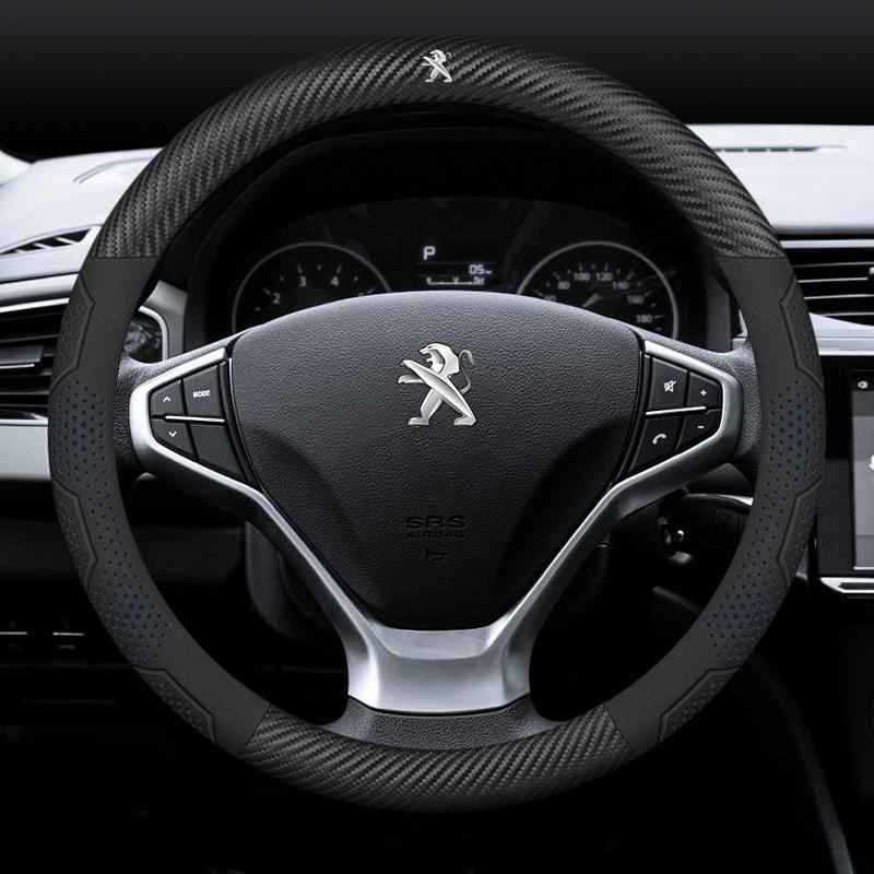 Car Steering Wheel Cover For Peugeot 106 107 108 206 207 208 301 307 308 406 407 408 508 607 2008 ZL 3008 4008 5008 GT RCZ Rifter