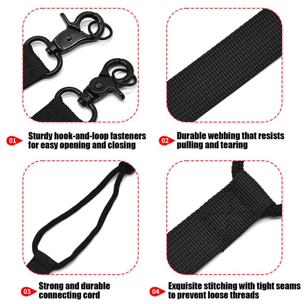 Universal Snowboard Leashs Replacement 2PCS Buckle Cord Durable Supply For Bindings Security, Adults Hobbyists Beginners