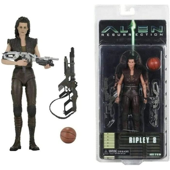 Figurine Articulée Alien Resurrection Ripley 18 Cm - NECA - Modèle Détaillé - Couleur Marron