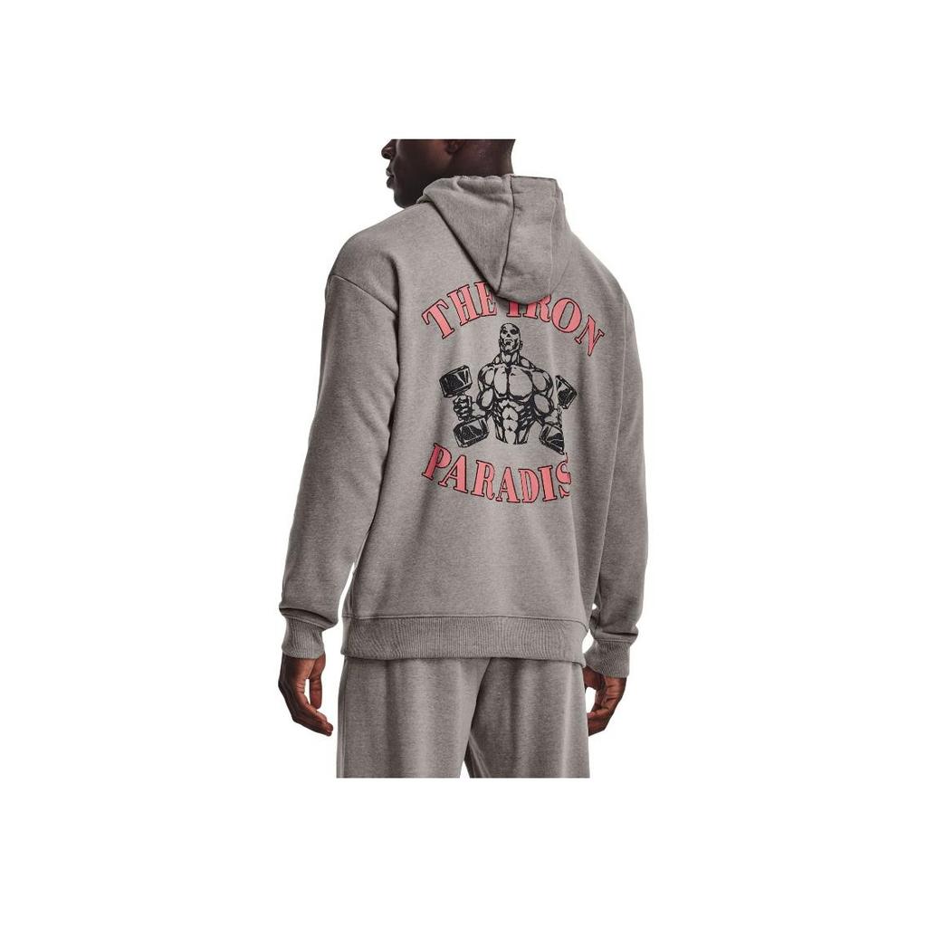 Under Armour Grafischer Print Sport Kordelzug Hoodie Herren Hoodies Grau 1373562-294