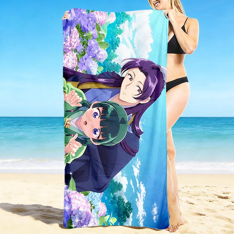 1Pc Floral Fantasy Journey Beach Towel Quick Dry Multiuse For Beach Pool Gym Yoga Home Travel Christmas Halloween Xmas Gift S1318