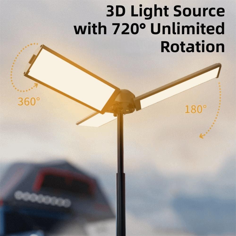 Stepless Dimming Portable Telescopic Lantern Outdoor Waterproof Lamp Outdoor Activities