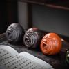 Handmade Purple Clay Tea Pet Creative Facial Expression Tea Pet Tearoom Tea Table Desktop Decoration Suitable Teas Ceremony Gift