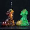 Resin Color Changing Tea Pet Small Ornament Lucky Animal Dragon Sculpture Creative Play Mini Tea Set Accessories, Boutique , 1Pc