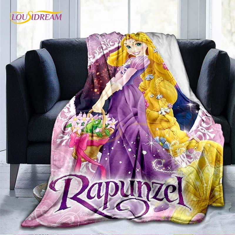 Mooie Prinses Rapunzel Cartoon Deken Anime Plaid Dekens voor Bedden Banken Queen Size Zachte Beddengoedhoes Huisdecoratie Kinder Cadeau