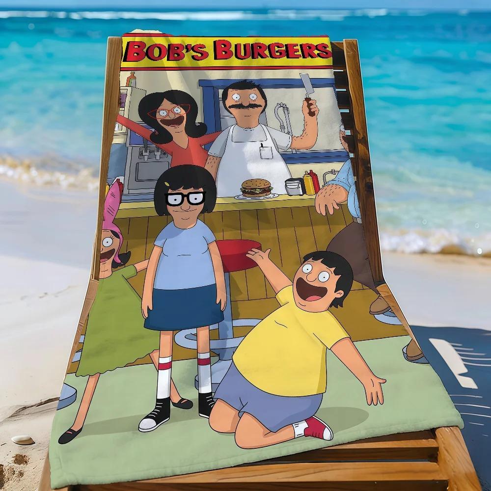 Cartoon Towel B-Bobs B-Burger-S Soft Pool Travel Fitness Shower Cool Camping Quick Classic Drying Sports Beach Towel Gift