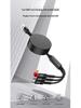 6A Retractable Multi-Device Super Fast Charging Cable with Three Connectors - Customizable Logo Option