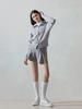 Road Roar Wool-Like Diagonal Cut Play Skirt M/Grey