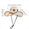 Wide Brim Sun Hat Breathable Straw Hat Fashion Westren Cowboy Hat  Women