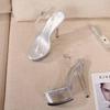 2021 Summer Style Waterproof Platform Stiletto High Heel Wedding & Banquet Sandals