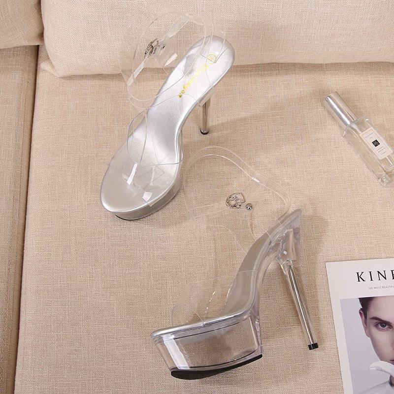 2021 Summer Style Waterproof Platform Stiletto High Heel Wedding & Banquet Sandals