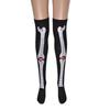 Gothic Style Long Socks Halloween Theme Stockings Spooky Pattern Print Over Knee Length Hosiery for Women Girls Cosplay