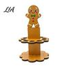 Wooden Money Gift Display Christmas Holder Ornaments with 10 Holes, Snowman Santa Claus Tree Cute Holiday Character Decor Cash Holder, Rack