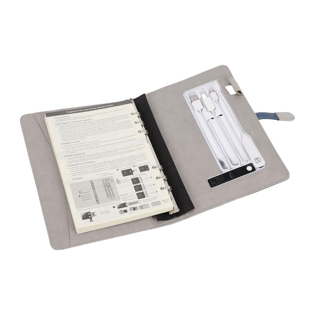 15W Wireless Charging Notepad with 8000mAh Battery Night Light 16GB Memory Disk Multi Function Notebook 80 Sheets