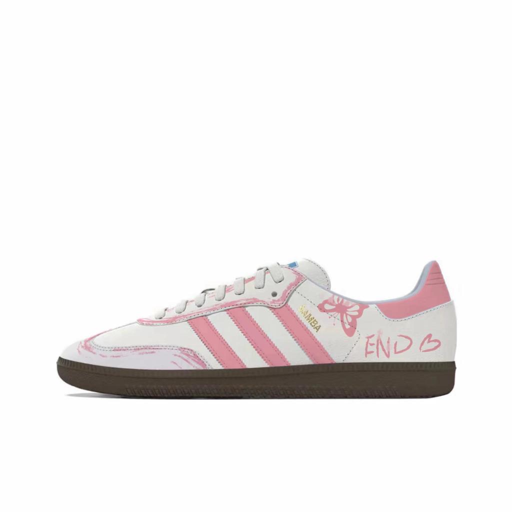 Adidas Originals SAMBA OG Slip Resistant Abrasion Resistant Low top Skateboard Shoes Unisex IG1024(Team465-)