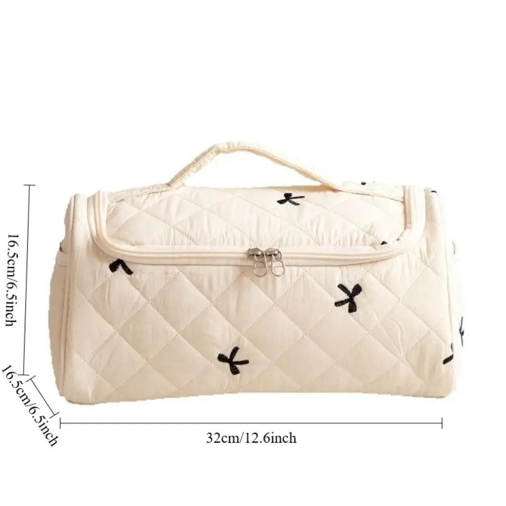 Portable Travel Cosmetic Bag Large Capacity Shockproof Hair Dryer Storage Bag Anti-Scratch Dustproof Women Toilet Wash Bag