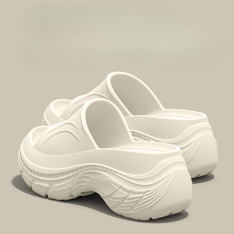 

Новая женская обувь на толстой подошве, противоскользящие шлепанцы для улицы 35-36 белый