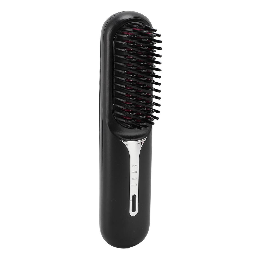 Cordless Hair Straightening Comb Rechargeable Negative Ions Quick Heating Hair Straightener Brush
