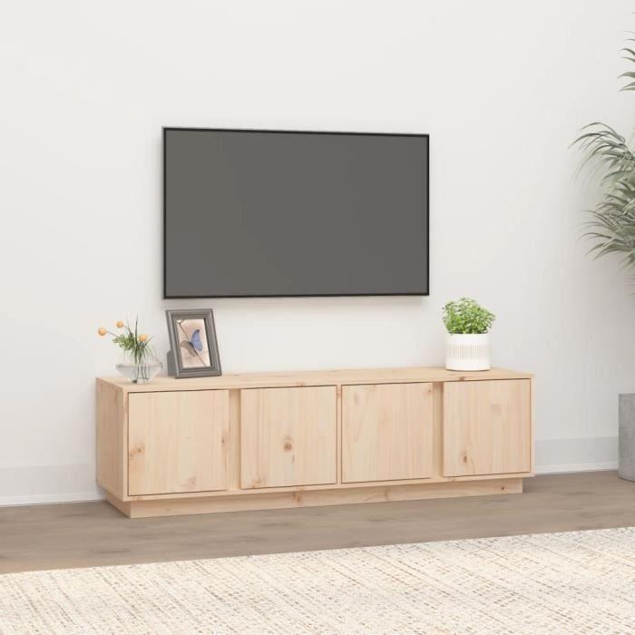 814459 vidaXL Meuble TV 140x40x40 cm Bois de pin massif