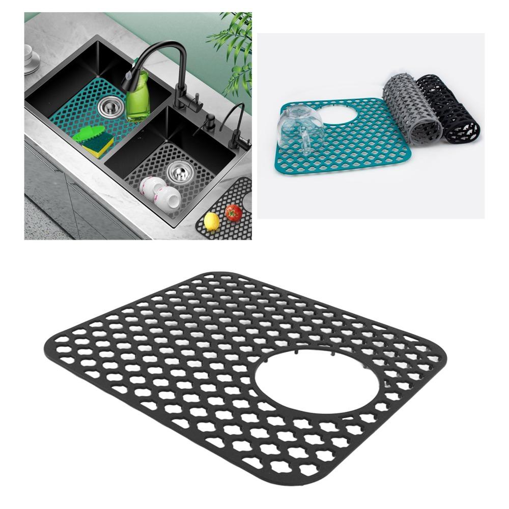 Alfombrilla para fregadero resistente al calor Antideslizante Alfombrilla de cocina Herramienta de cocina Protector de fregadero Encimera/Barra
