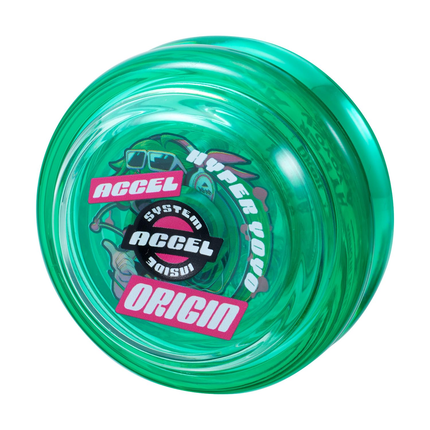 Bandai Hyper Yoyo ACCEL Axle Punkish Green