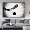 Modern Stick On Ice Hockey Canvas Painting Winter Sport Posters and Prints Hockey Player Wall Art for Living Room Home Decor
