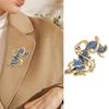 Sturdy Zinc Alloy Foxes Pin Featuring Starry Detailing Secure Clasp Foxes Brooch Ideal For Casual Or Formal Occasions