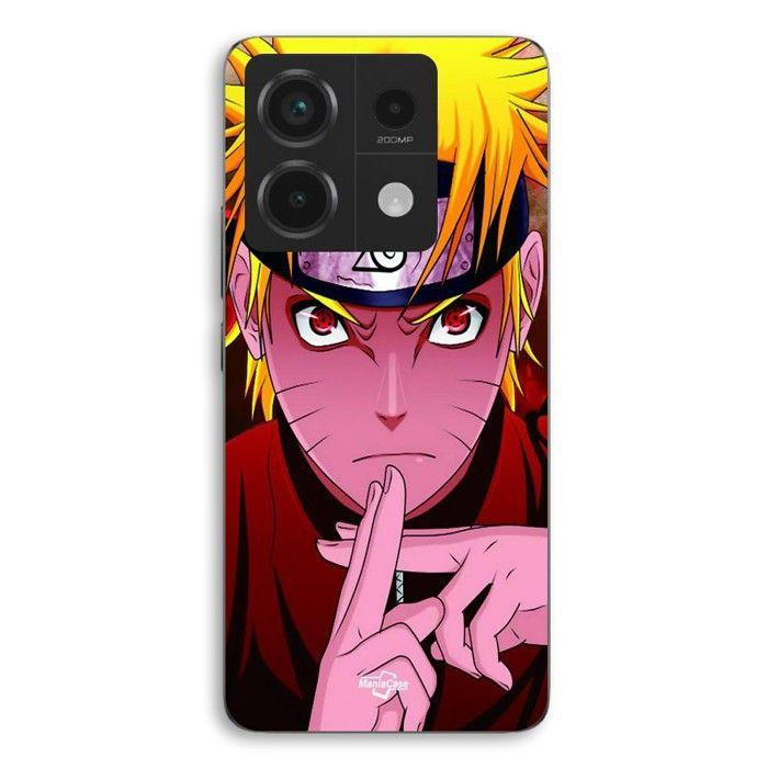 Coque de téléphone - MANIACASE - Xiaomi Redmi Note 13 Pro 5G - Silicone TPU - Noir - Naruto main croisée