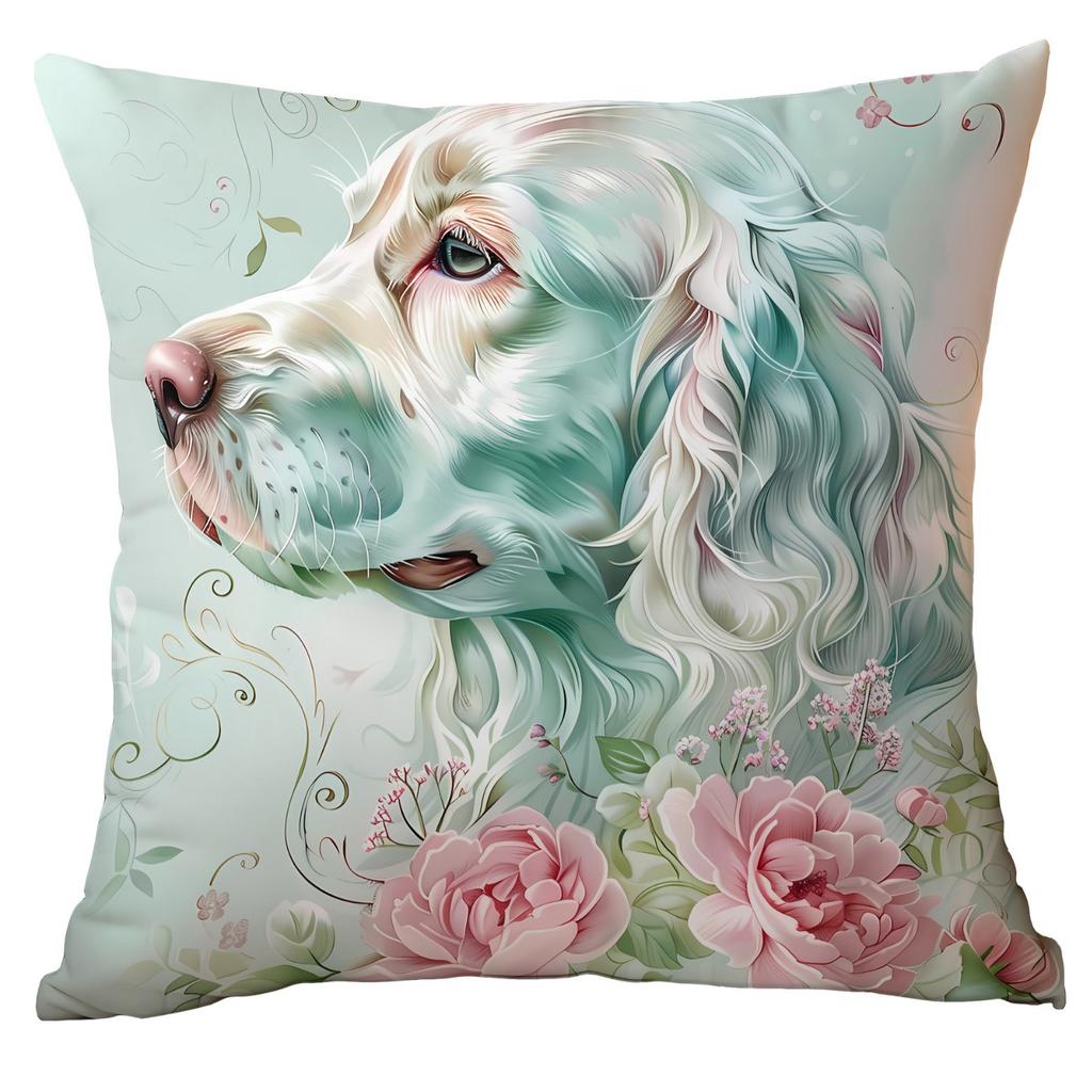 Neuer Frühlingsblumen Minzgrün Kissenbezug Wohnzimmer Sofa Kissenbezug