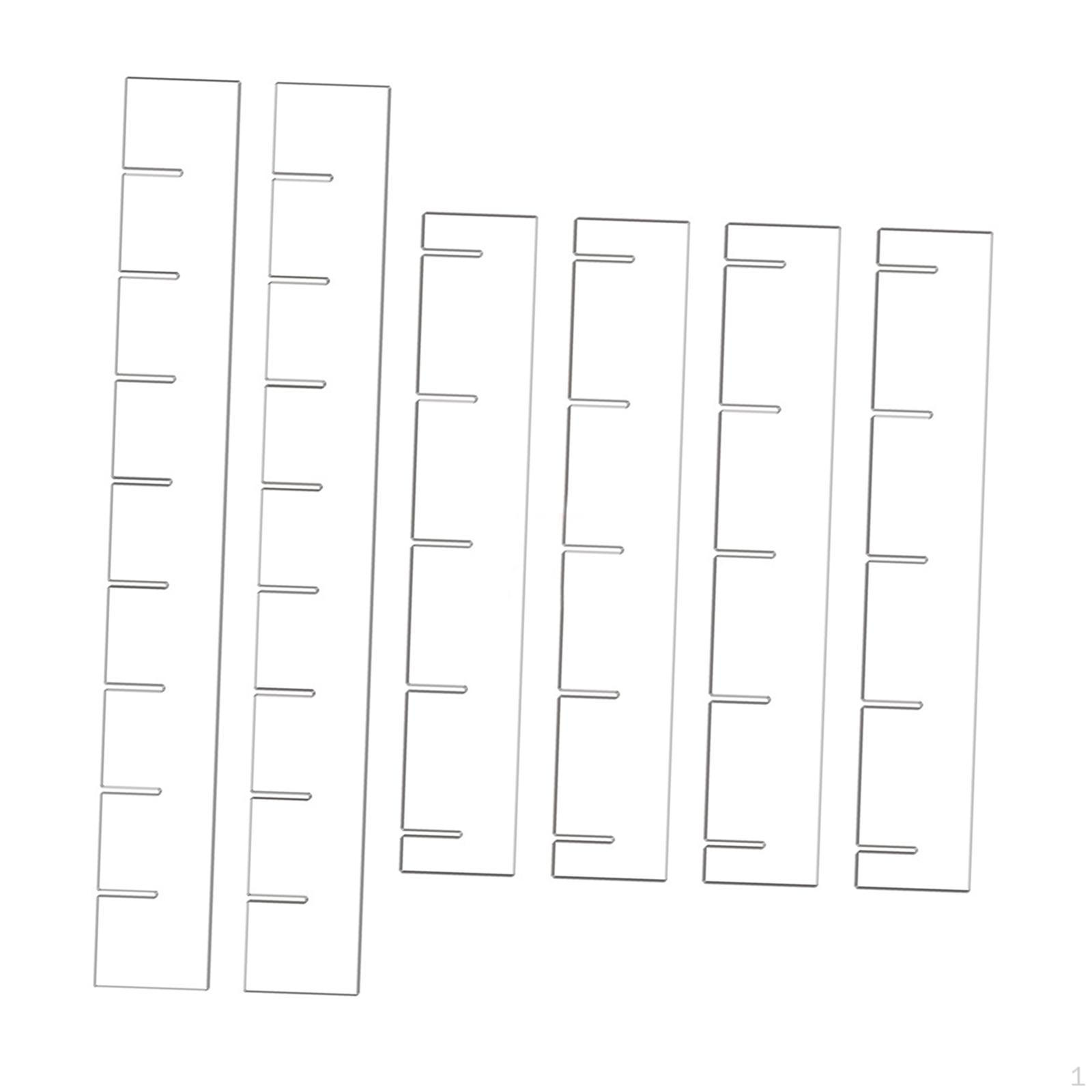 

6 штук Разделители для ящиков Органайзер Перегородка Помощь в поддержании порядка Органайзеры Разделители для носков белый