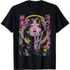 Cyberpunk anděl Tričko Y2K Anime Estetika Grafické Streetwear Ležérní Tričko
