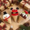 Desktop Match Decorations for Office Handmade Crochet Christmas Ornament, Ice Cream Theme Decor, Festive Ornaments Women Cute Yarn Figurine