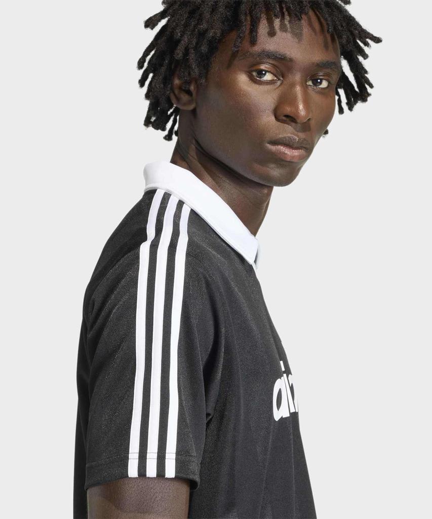 adidas Archive Collar Engineered Jersey - Black / Ke3584