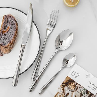 304 Stainless Steel Knife, Fork and Spoon Tableware Set Home Restaurant Hotel Chinese Tableware Set