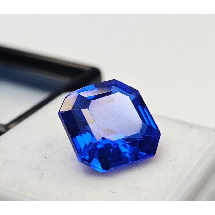 Natural Blue Sapphire 10 Ct Asscher Cut Certified Beautiful Loose Gemstone