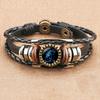 Jewelry Vintage Leather Rope Combo Time Luminous Gemstone Bracelet Signs