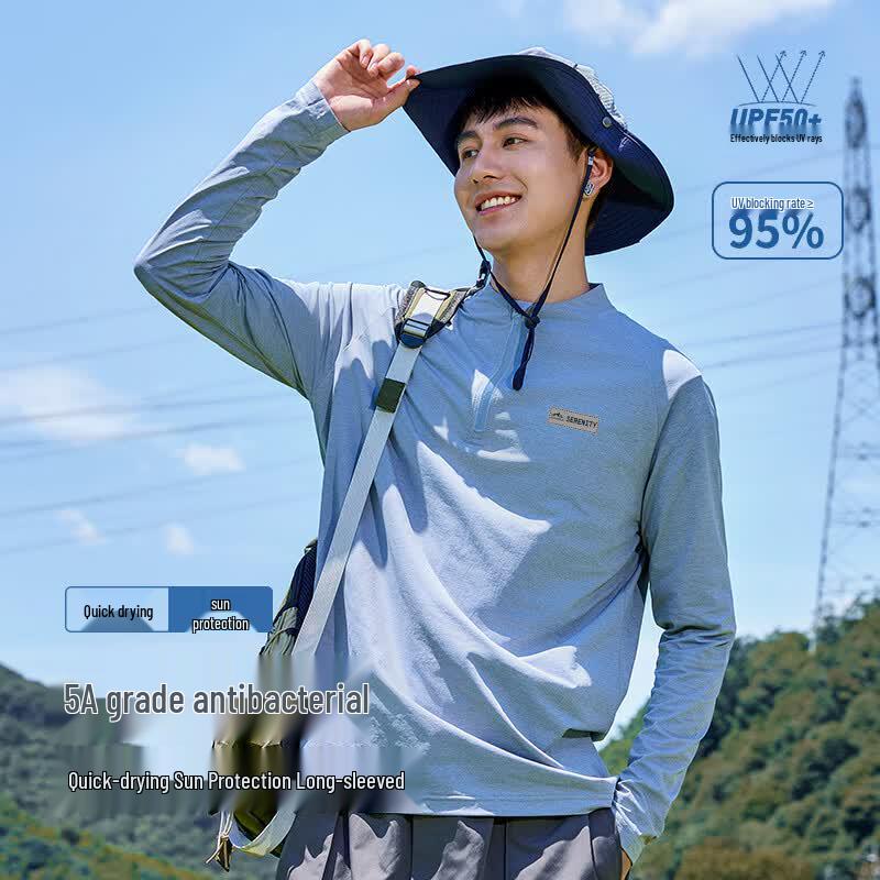 Baleno Men's Long Sleeve Quick Dry T-Shirt with Sun Protection