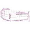 VidaXL Ottoman Bed Frame with Light Grey Mattress 200x200 Cm Fabric, Bed Frame, Upholstered Bed Frame, Bed Frame 3311484
