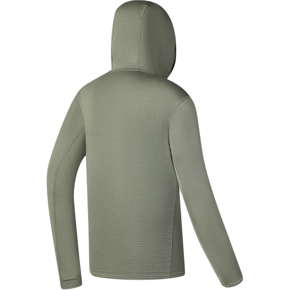 Fila Explorer Solid Color Hooded Sports Fashion Long Sleeve T-Shirt Men Tops Green A11M447201F