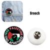 Broche Pin Palestine Libre Décorative et Robuste en Alliage Métallique Accessoire