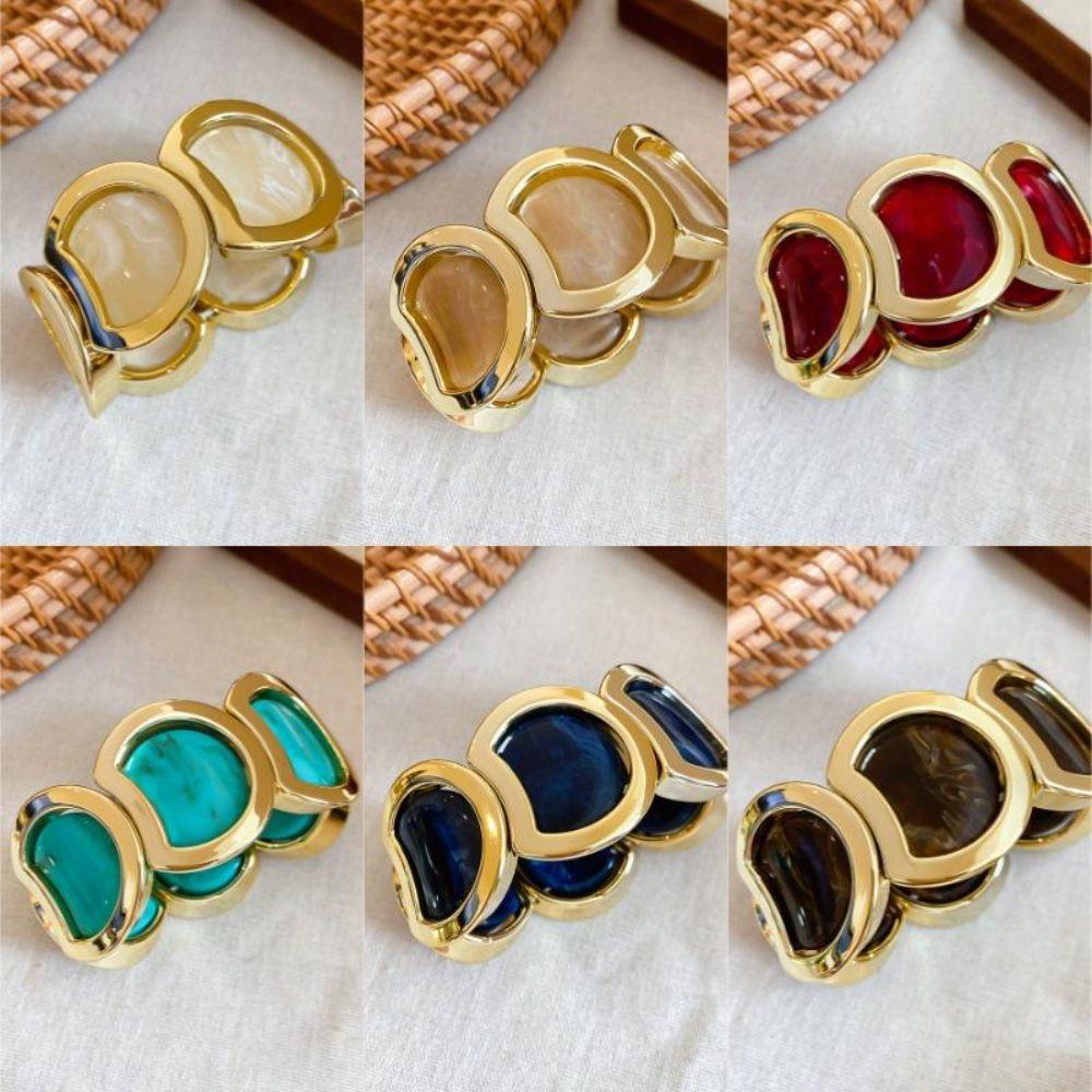 Geometric Links Women's Stretch Bracelet Stretch Fit Vintage Bangle Acrylic Bracelet  Daily Outfits