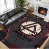 Linkin Park Druck Kristall Samt Plüsch Teppich Tragen?Widerstandsfähig Anti?Rutschfeste Bodenmatte für die Innendekoration im Haushalt