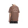 Adidas Gfx Short Sleeve T-Shirt Comfortable Versatile Fashion Soft Solid Color Letter Short Sleeve T-Shirt Men Tops Brown KF0125