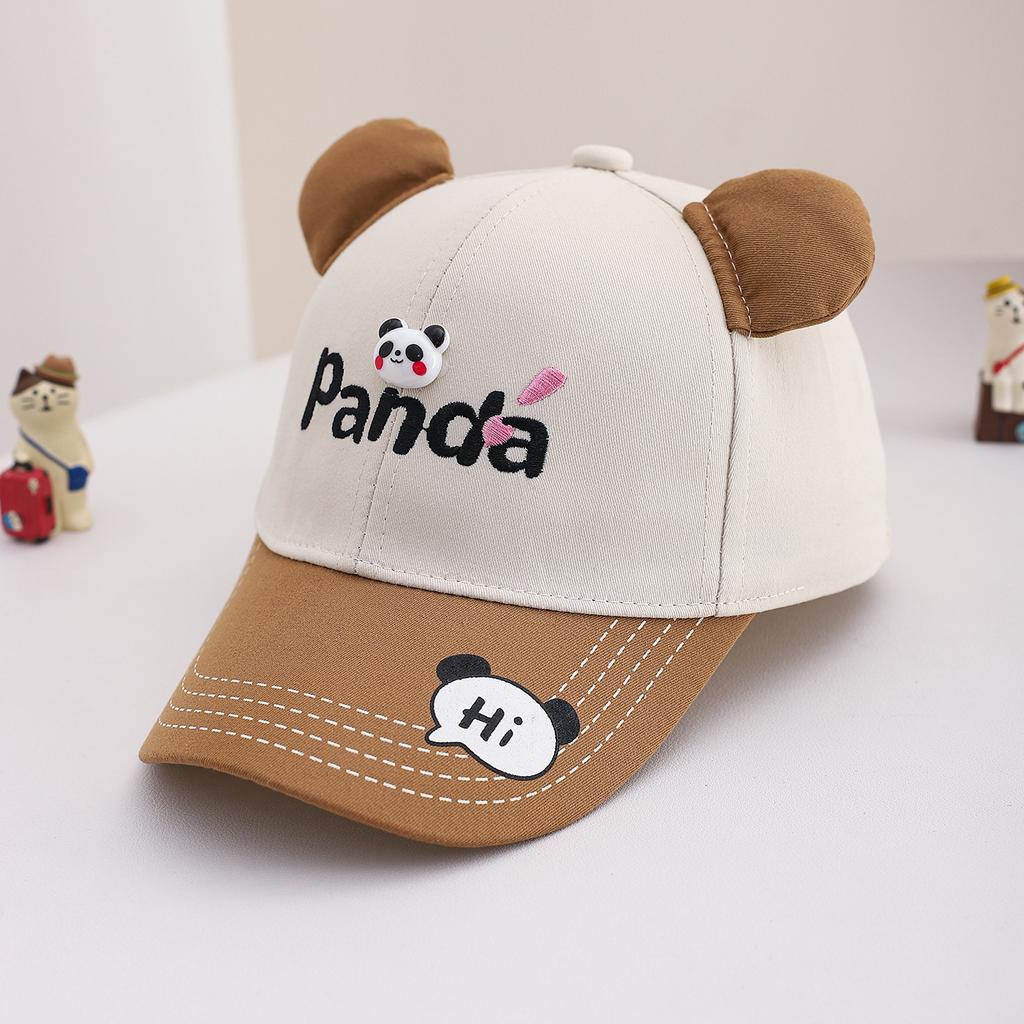 Kids Panda Baseball Cap Spring Autumn Sun Hat Baby Boy Girl Breathable Visor Protective Headwear