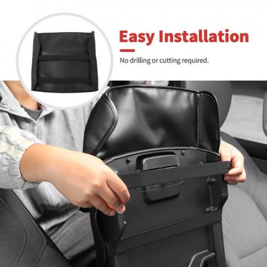 Couvercle de boîte à accoudoirs en cuir noir pour console centrale RAM 1500 + Accessoires (États-Unis)