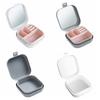 Portable Jewelry Box with Compartment Box with Mirror Small Desktop Organizer  Makeup
