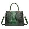 Crocodile Pattern Women's Handbag High Quality Leather Ladies Shoulder Messenger Bags Sac